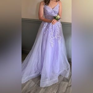 Stacees size 0 prom dress. Color lavender.
